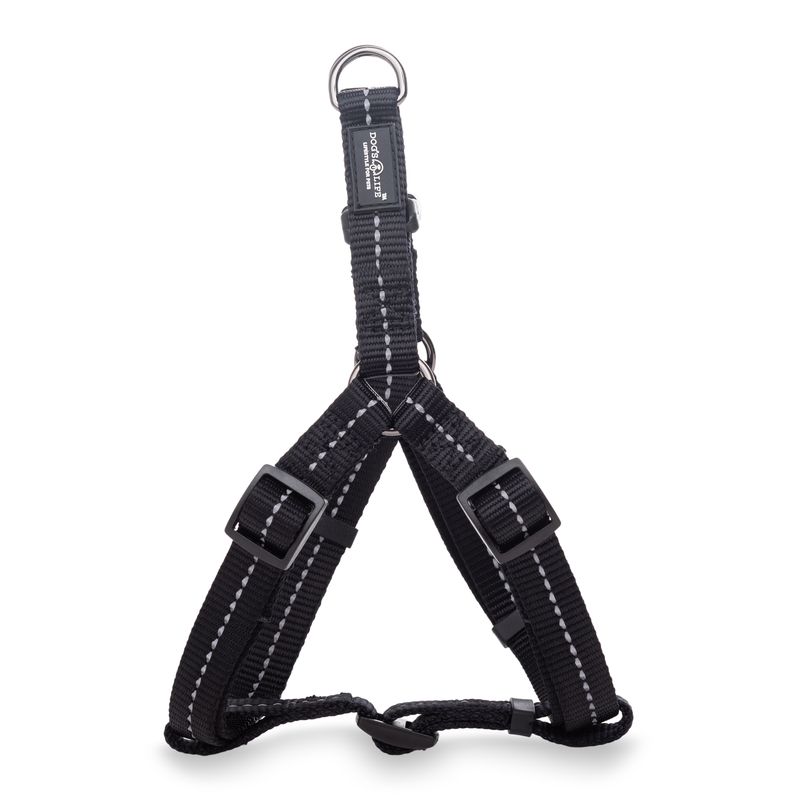 Reflective Supersoft Webbing Step-In Harness Black