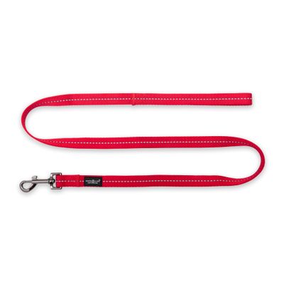 Reflective Supersoft Webbing Leash Red