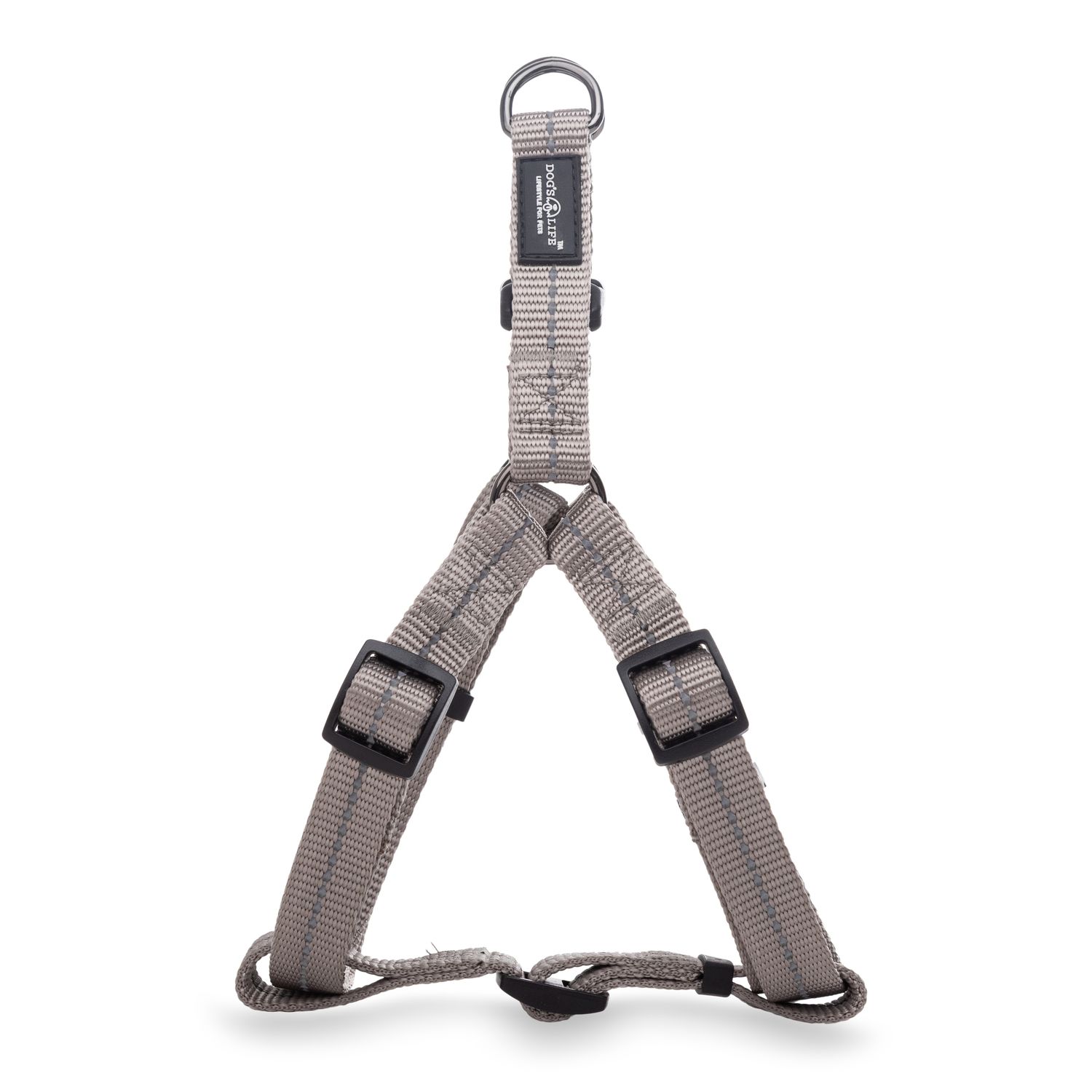 Reflective Supersoft Webbing Step-In Harness Grey