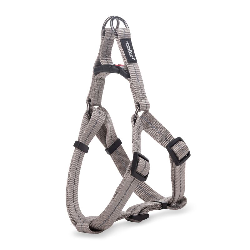Reflective Supersoft Webbing Step-In Harness Grey