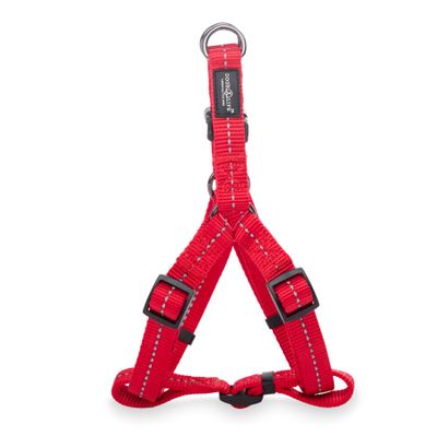 Reflective Supersoft Webbing Step-In Harness Red