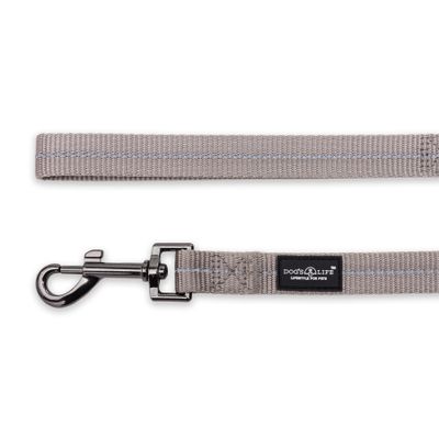 Reflective Supersoft Webbing Leash Grey