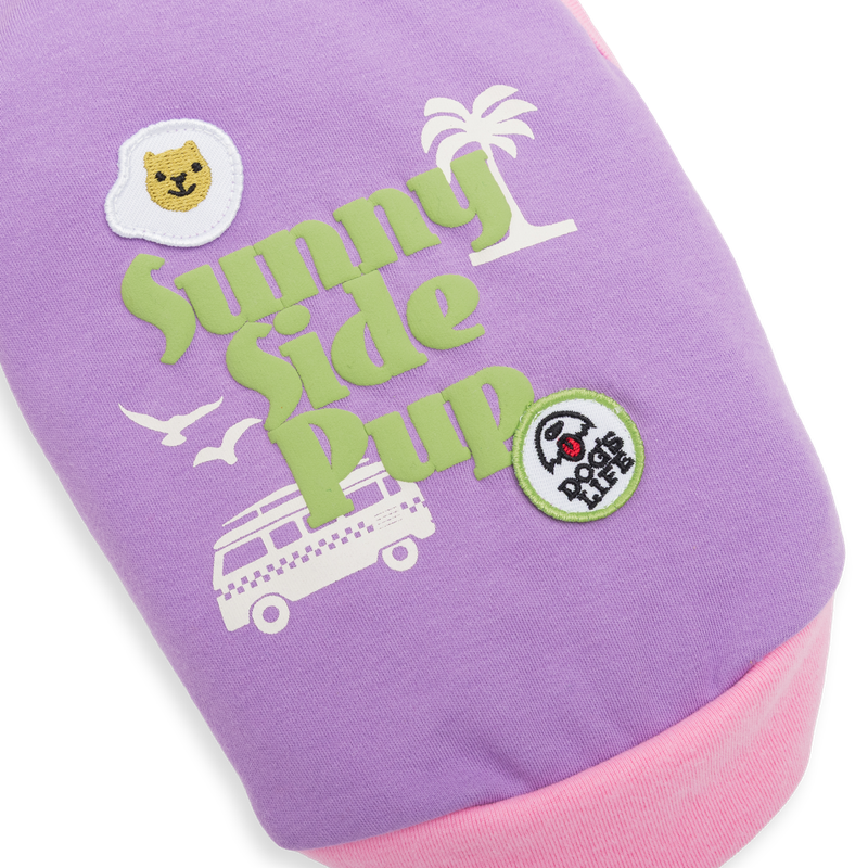 Sunny Side Pup Tee Lilac