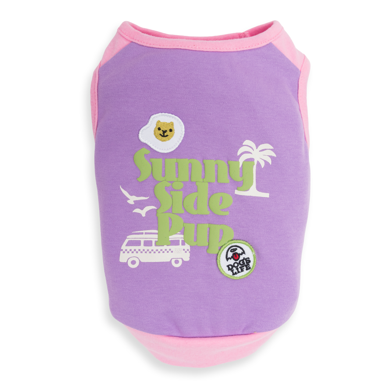 Sunny Side Pup Tee Lilac