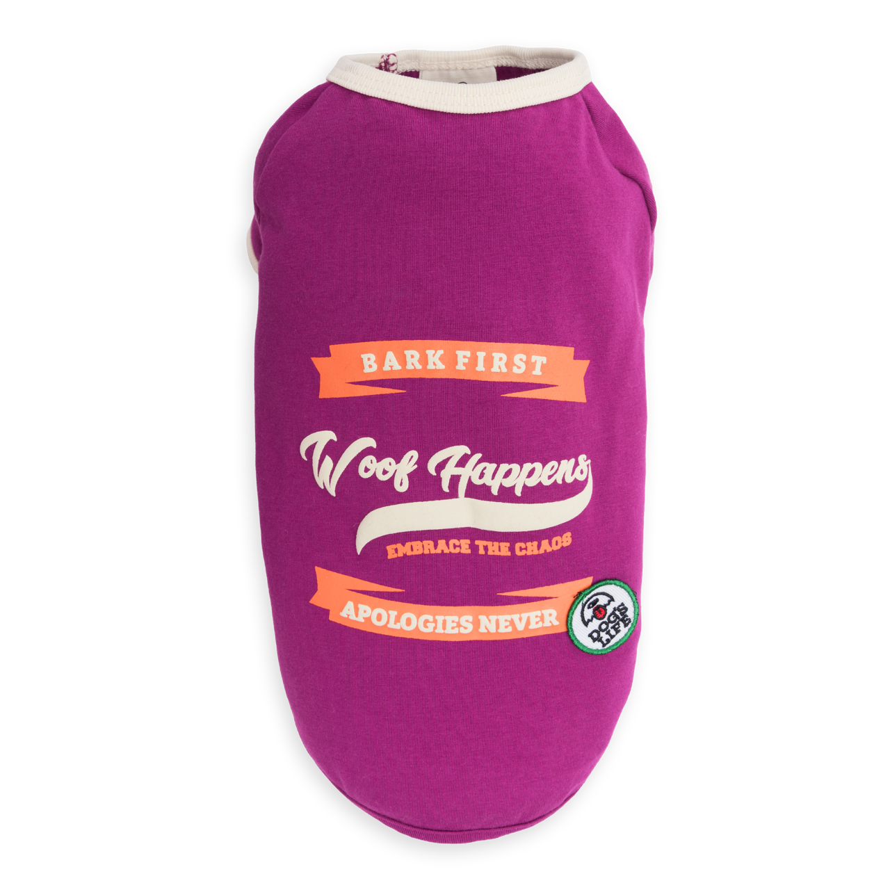 Woof Happens Tee Mulberry Woof Happens Tee Mulberry