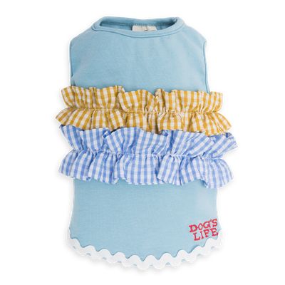 Summer Ruffles Tee Blue