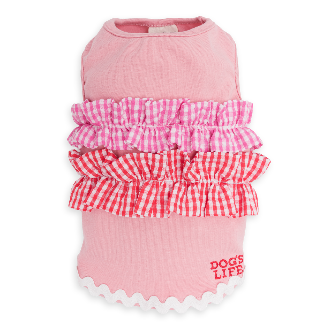 Summer Ruffles Tee Pink