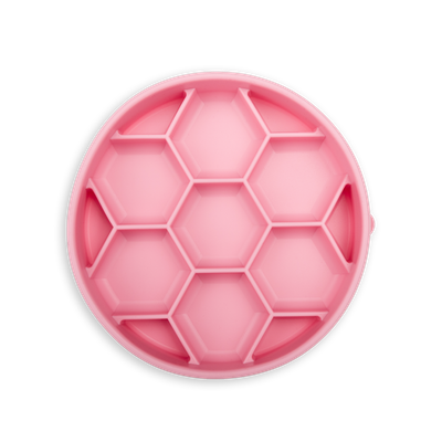 Lickalot Honeycomb Enrichment Bowl Soft Pink Lickalot Honeycomb Enrichment Bowl Soft Pink