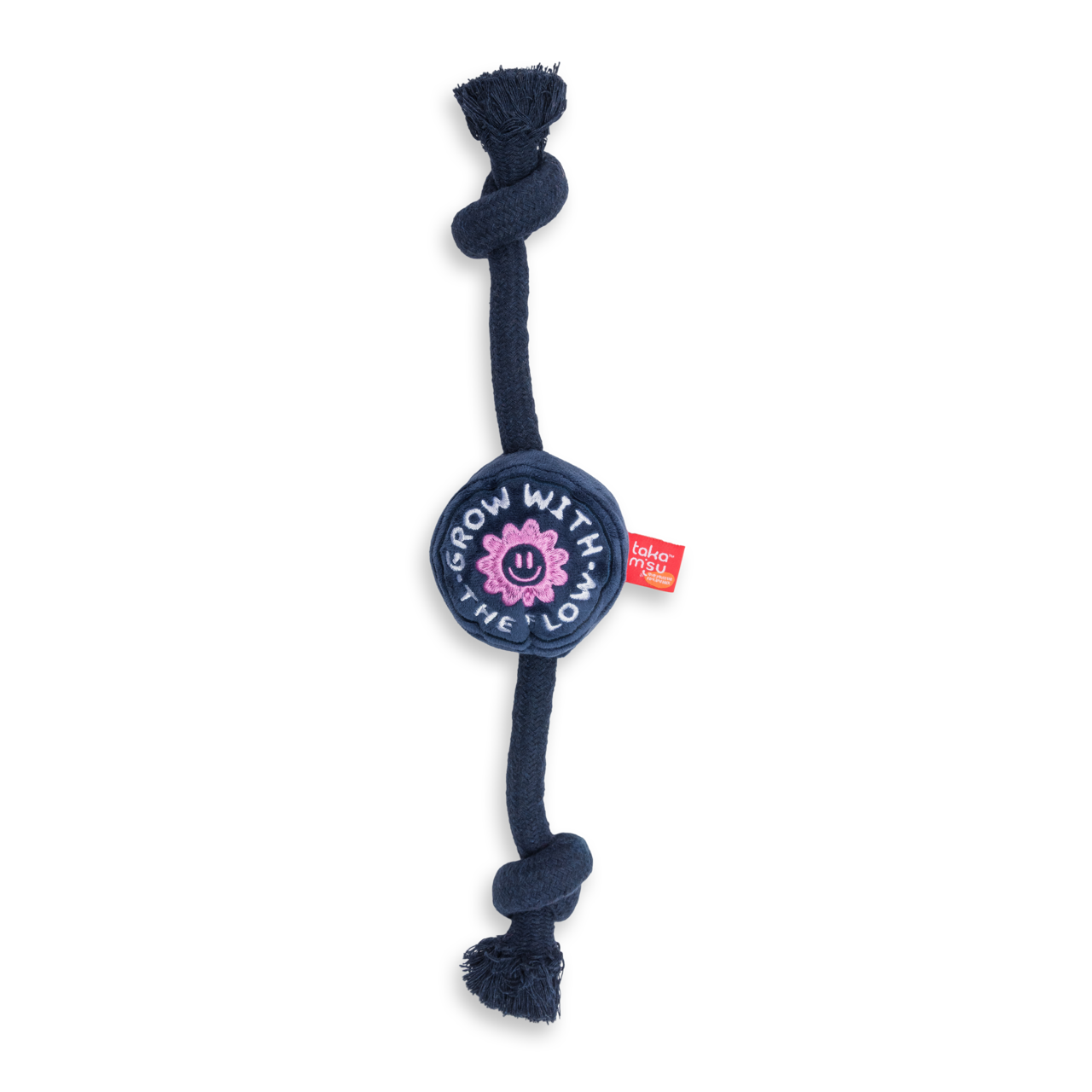 Grow With Plush with Squeaker Rope Toy Navy 39cm