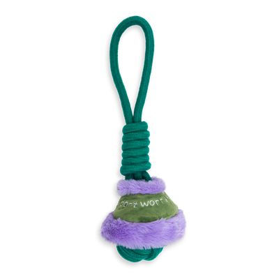 Rope Knot with Don't Worry Cover Green 39cm
