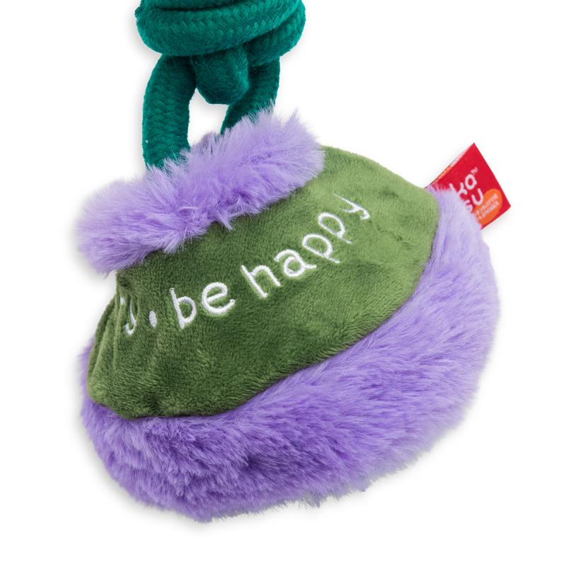 Rope Knot with Don't Worry Cover Green 39cm