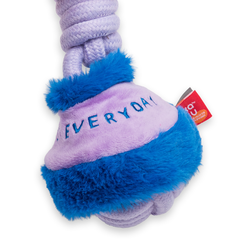 Rope Knot with Good Day Cover Lilac 39cm