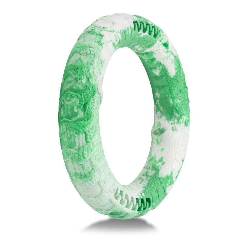 Dog's Life Tuff Foam Tug Ring Green