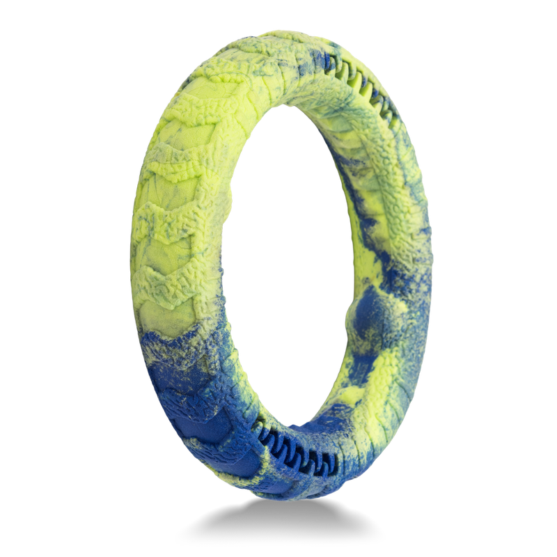 Dog's Life Tuff Foam Tug Ring Lime