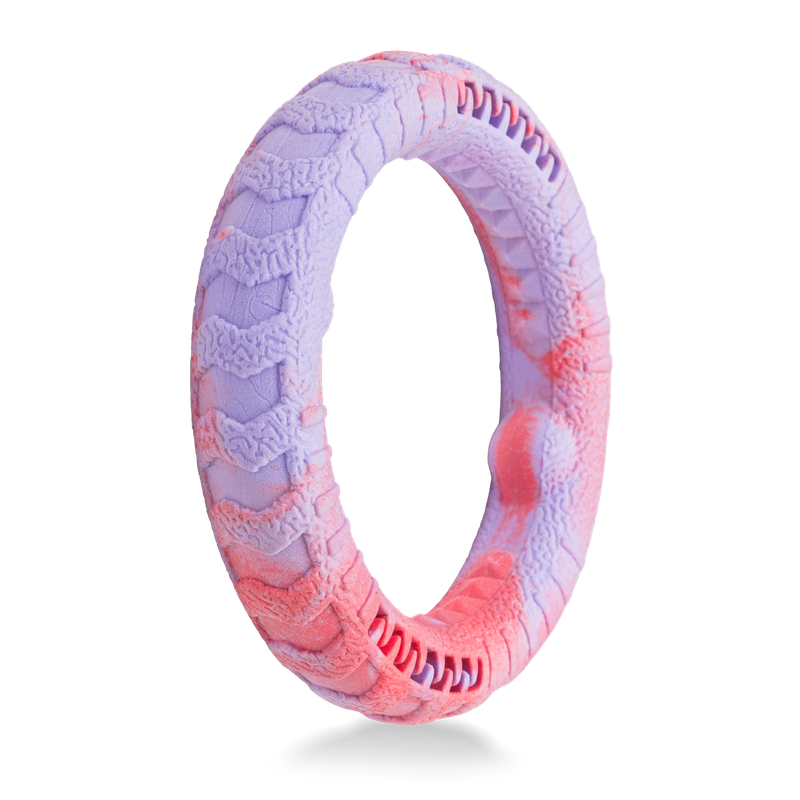 Dog's Life Tuff Foam Tug Ring Jacaranda