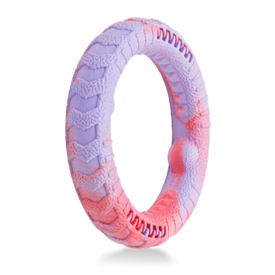 Dog's Life Tuff Foam Tug Ring Jacaranda