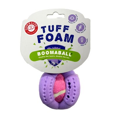 Dog's Life Tuff Foam Booma Ball Jacaranda Dog's Life Tuff Foam Booma Ball Jacaranda