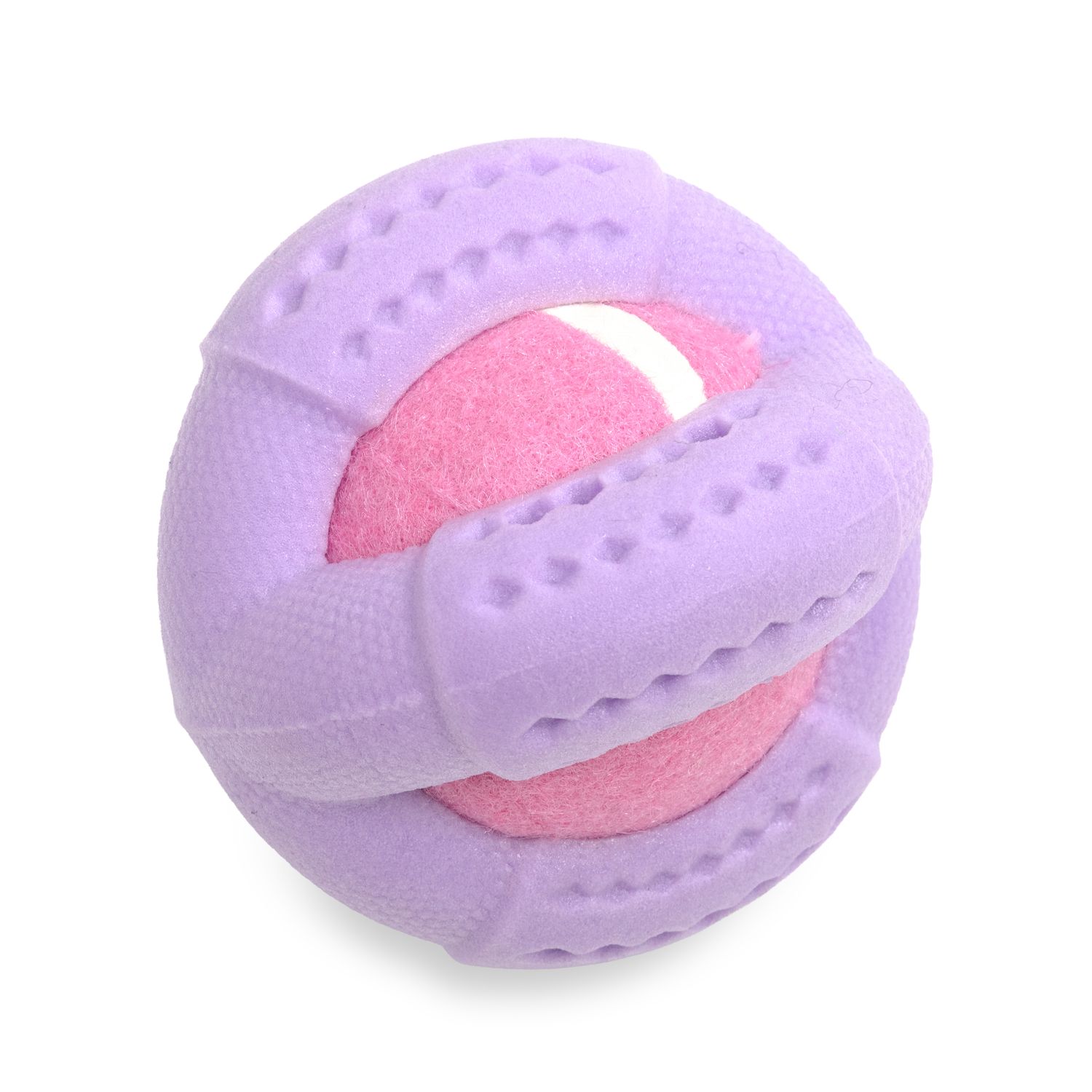 Dog's Life Tuff Foam Booma Ball Jacaranda