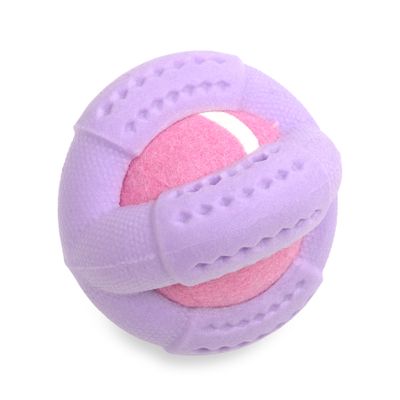Dog's Life Tuff Foam Booma Ball Jacaranda