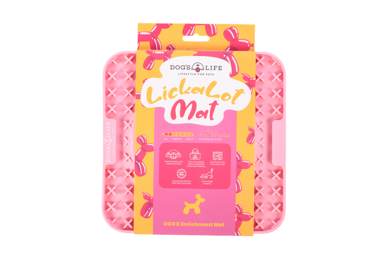 Lickalot OOXX Enrichment Mat Pink