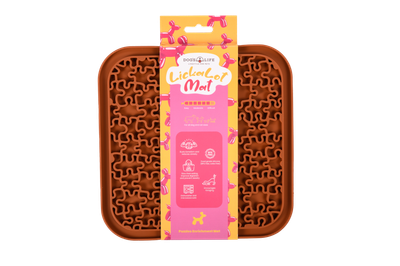 Lickalot Puzzles Enrichment Mat Brown Lickalot Puzzles Enrichment Mat Brown