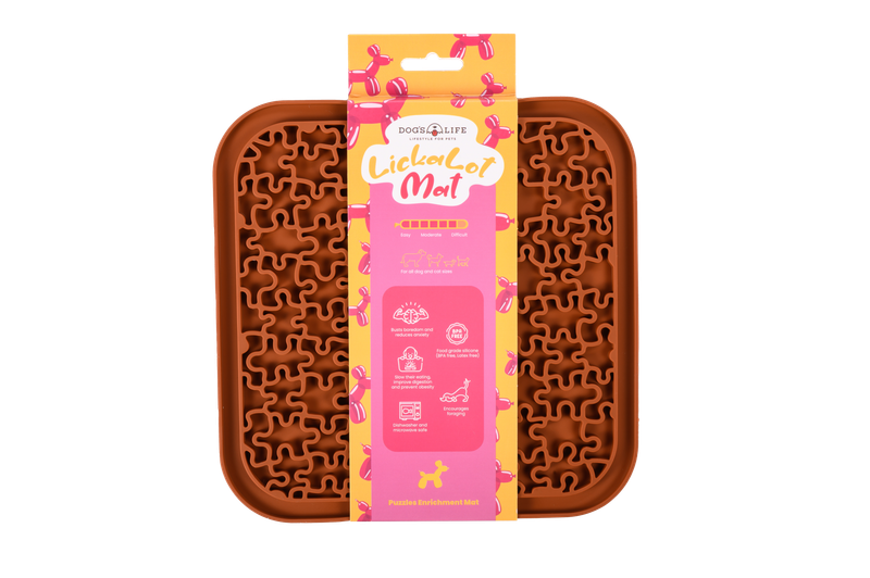 Lickalot Puzzles Enrichment Mat Brown