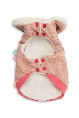 Dog's Life Woolly Cape with Star and Pompom Pink