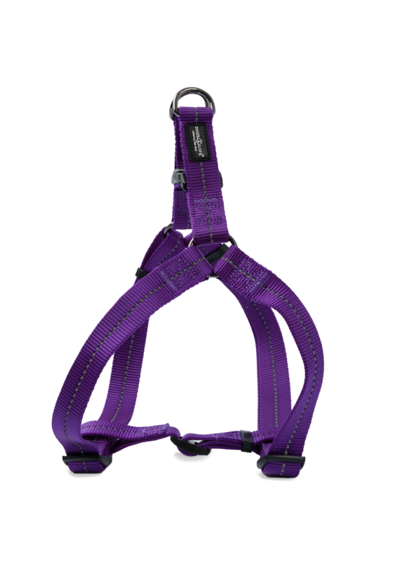 Reflective Supersoft Webbing Step-In Harness Purple