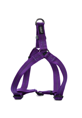 Reflective Supersoft Webbing Step-In Harness Purple