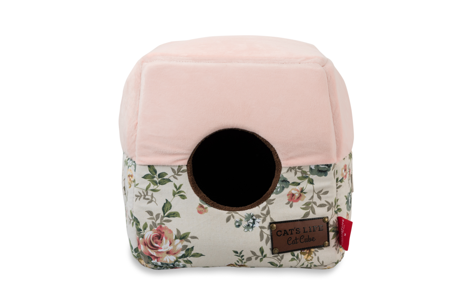 Cat&#39;s Life Cat Cube Floral Pink