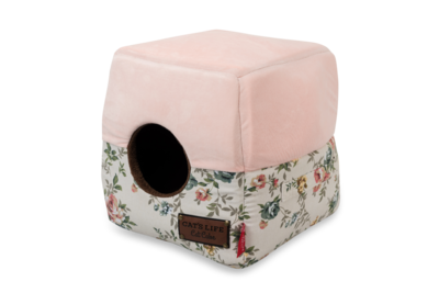 Cat's Life Cat Cube Floral Pink