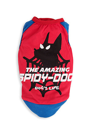 The Amazing Spidy Dog Tee Red