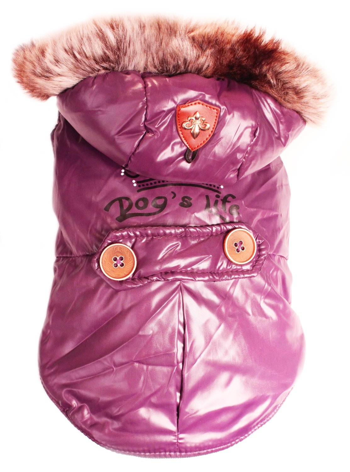 Royale Parka Jacket With Hood Purple