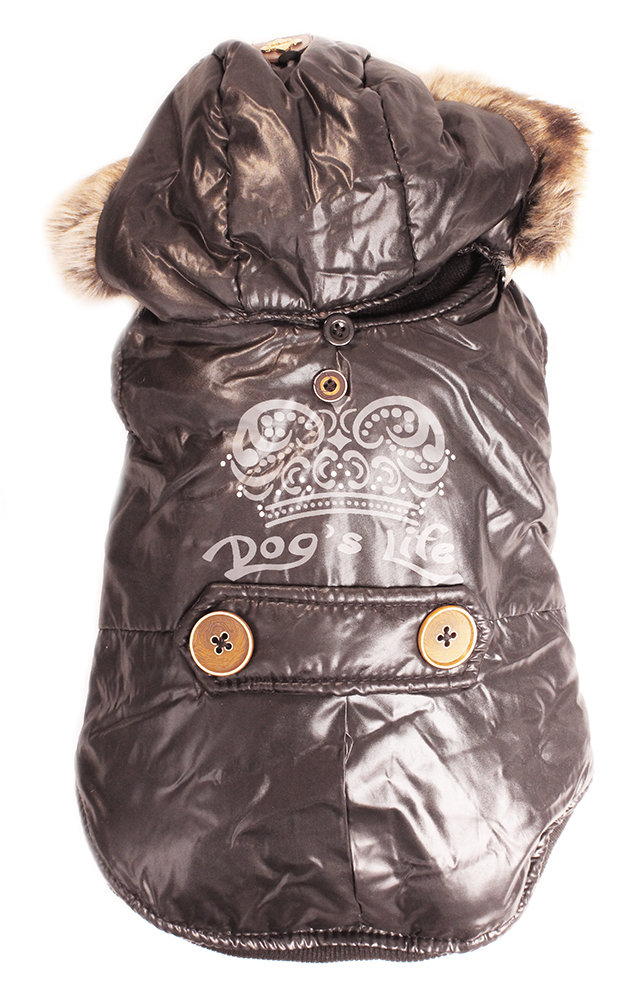 Royale Parka Jacket With Hood Black