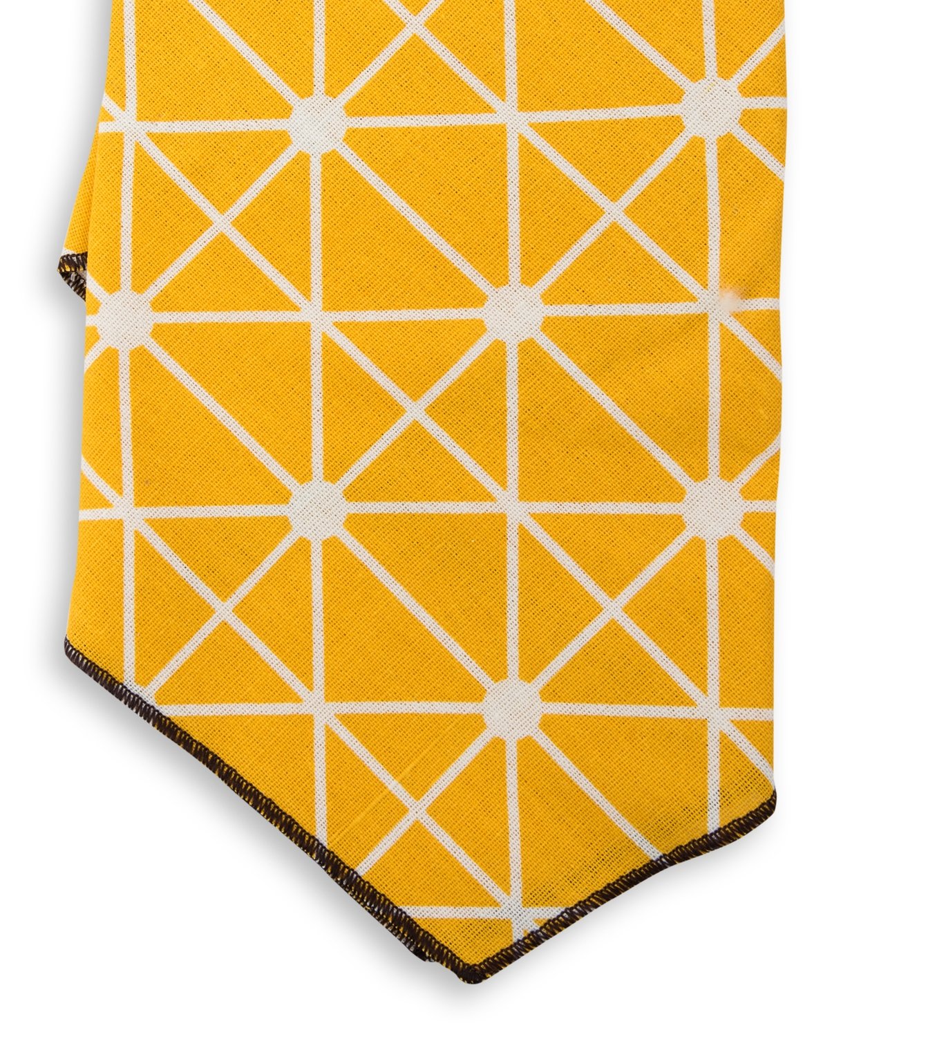 Dog&#39;s Life Triangular Pattern Bandana Yellow