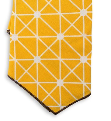 Dog&#39;s Life Triangular Pattern Bandana Yellow