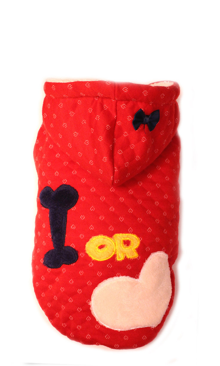 Bone or Love Hoodie Red