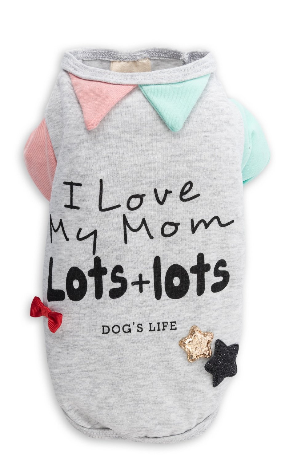 I Love My Mom Lots and Lots Tee Blue