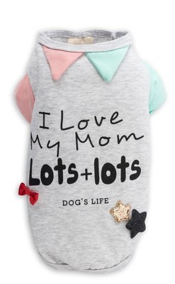 I Love My Mom Lots and Lots Tee Blue