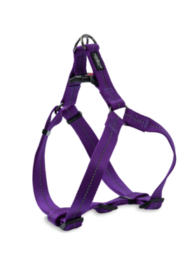 Reflective Supersoft Webbing Step-In Harness Purple