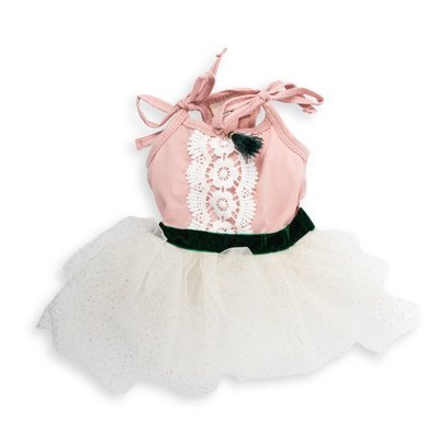 Summer Lace Tutu with Tassel Pink