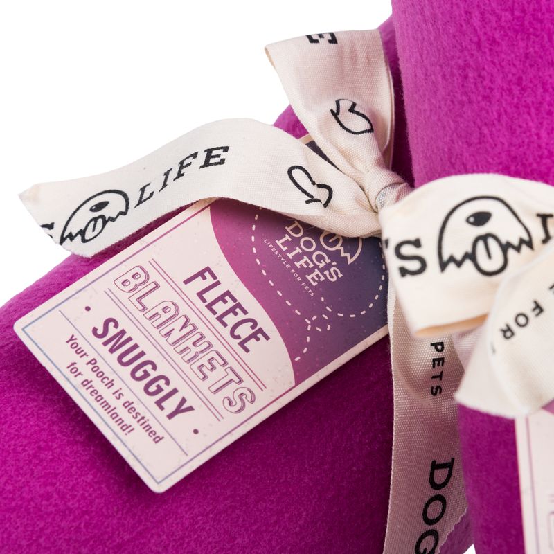 Polar Fleece Blanket Plum
