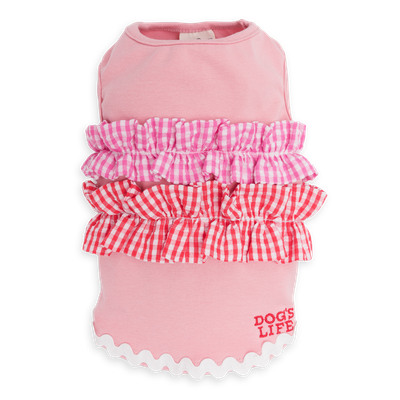 Summer Ruffles Tee Pink