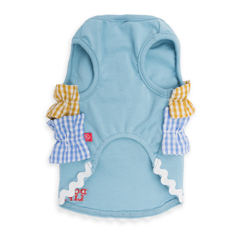 Summer Ruffles Tee Blue