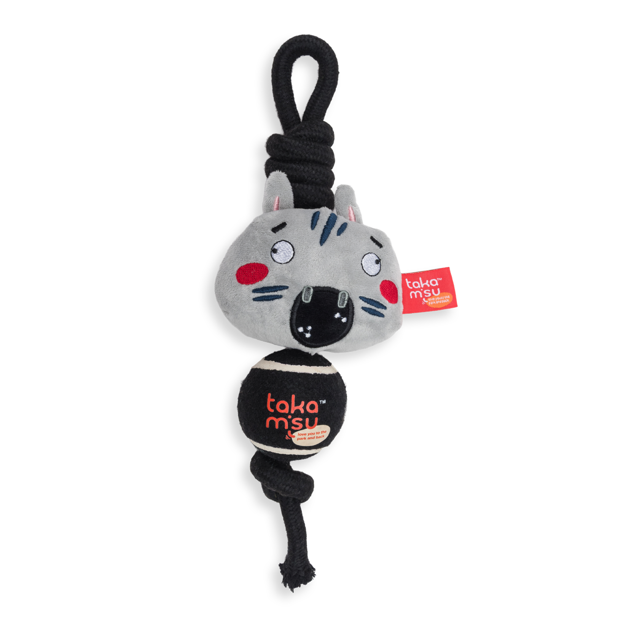 Jungle Rope with Tennis Ball Zebra 33cm