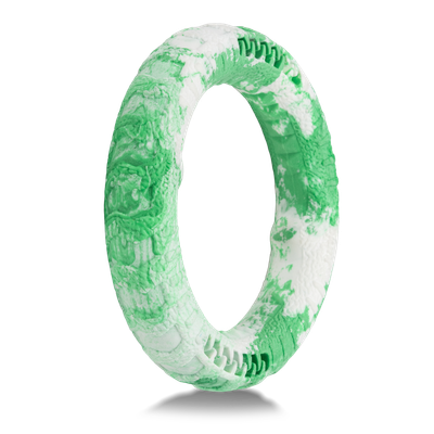 Dog's Life Tuff Foam Tug Ring Green