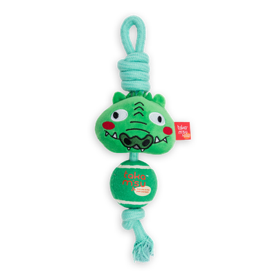 TKM Jungle Rope with Tennis Ball Crocodile 33cm TKM Jungle Rope with Tennis Ball Crocodile 33cm
