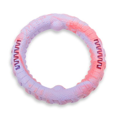 Dog's Life Tuff Foam Tug Ring Jacaranda