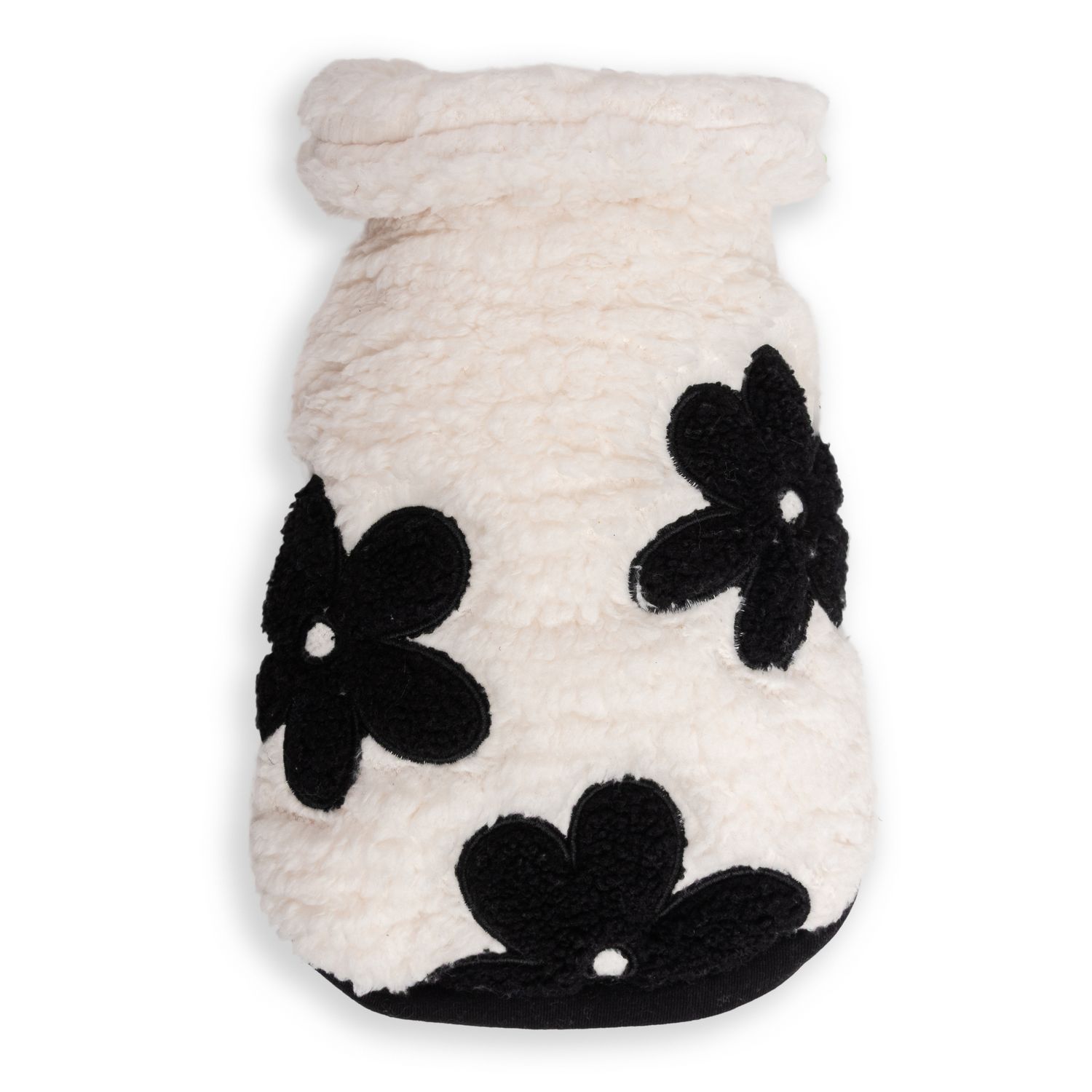 Daisy Fluffy Sherpa Cape Cream
