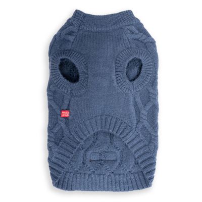 Cableknit Winter Jumper Blue